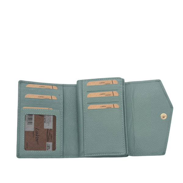 Lavor Women's Leather Wallet 1-6000 L. Green-Borsa Nuova