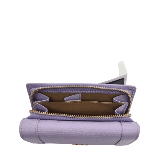 Lavor Women's Leather Wallet 1-6041 Light Purple-Borsa Nuova