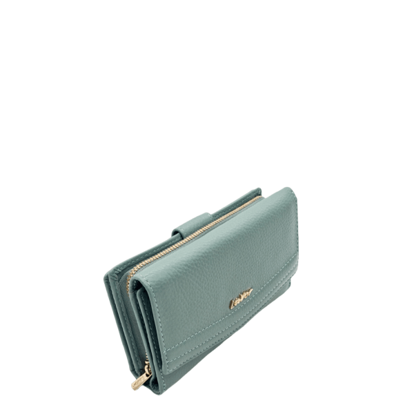 Lavor Women's Leather Wallet 1-6019 Light Green-Borsa Nuova