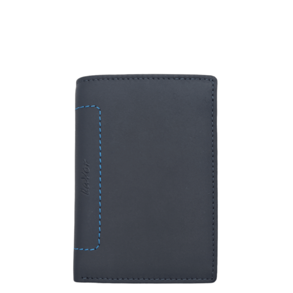 Lavor Men's Leather Wallet 1-6057 Blue-Borsa Nuova