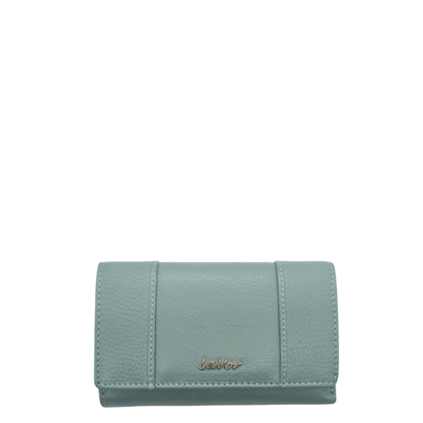 Lavor Women's Leather Wallet 1-6013 Light Green-Borsa Nuova
