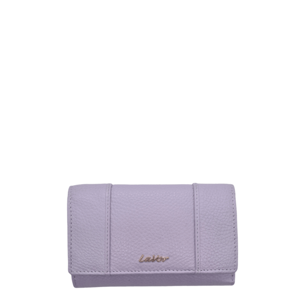 Lavor Women's Leather Wallet 1-6013 Light Purple-Borsa Nuova