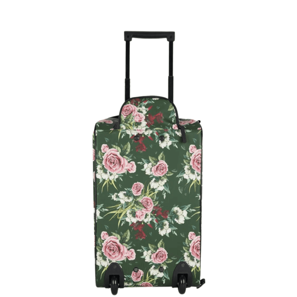 Wheeled cabin suitcase FLORA New Rebels 21.101963 Floral/Dark Green-Borsa Nuova