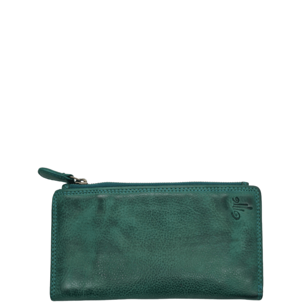 Women's Leather Wallet KION WS-57146 Sea Green-Borsa Nuova