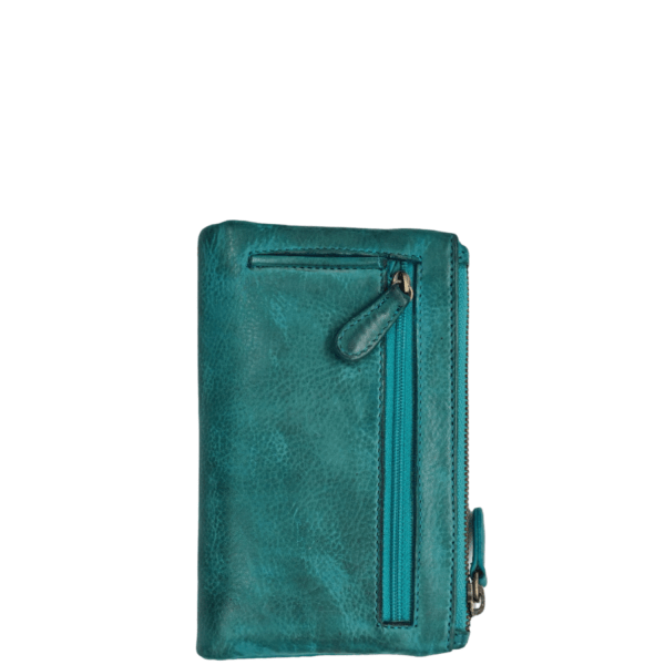 Women's Leather Wallet KION WS-57145 Turquoise-Borsa Nuova