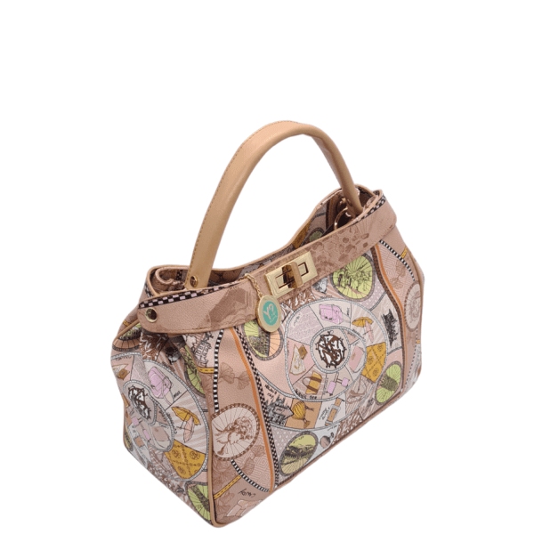 Women's Handbag Y'NOT FPY-645S4 Sand-Borsa Nuova