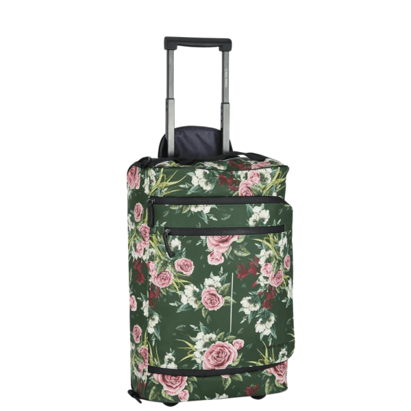 Wheeled cabin suitcase FLORA New Rebels 21.101963 Floral/Dark Green-Borsa Nuova