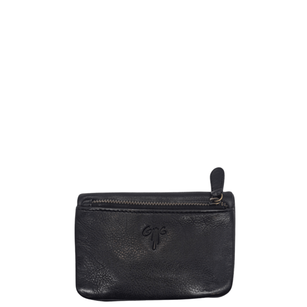 Women's Leather Wallet KION FD-80 Black-Borsa Nuova
