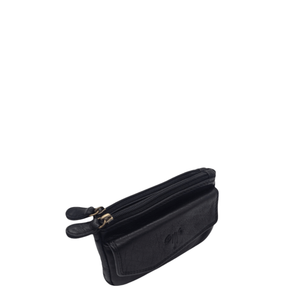 Women's Leather Wallet KION NS-1020 Black-Borsa Nuova