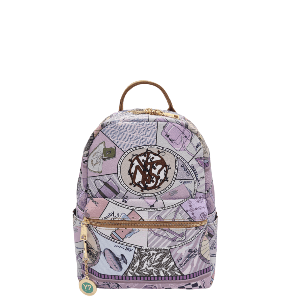 Women's Backpack Y'NOT FPY-380S4 Purple-Borsa Nuova