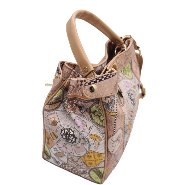 Women's Handbag Y'NOT FPY-645S4 Sand-Borsa Nuova