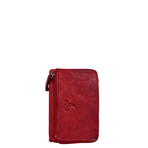 Women's Leather Wallet KION FD-80 Red-Borsa Nuova