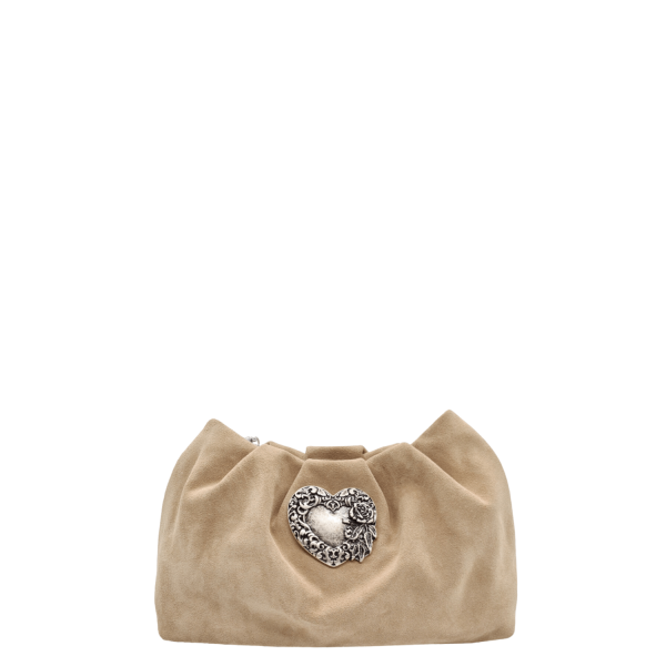 Bag Women's Envelope Leather Handmade La Vita LVL405S Sand-Borsa Nuova