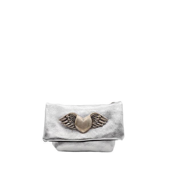 Women's Evening Shoulder Mini Bag La Vita LVL422 Silver-Borsa Nuova