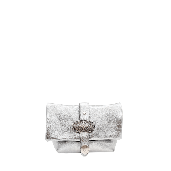 Women's Evening Shoulder Mini Bag La Vita LVL416 Silver-Borsa Nuova