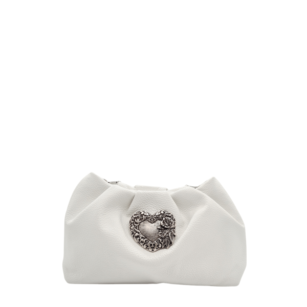 Bag Women's Envelope Leather Handmade La Vita LVL405S White-Borsa Nuova