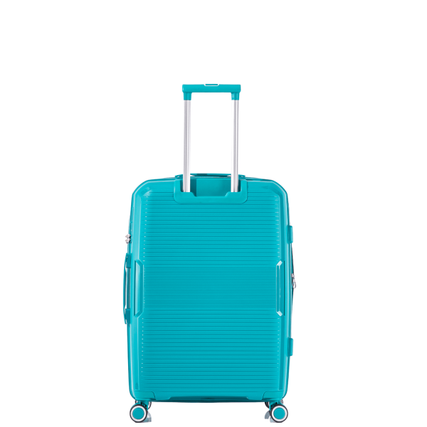 Travel Suitcase Wheeled Medium RCM 184/24 360° Champaigne Blue-Borsa Nuova