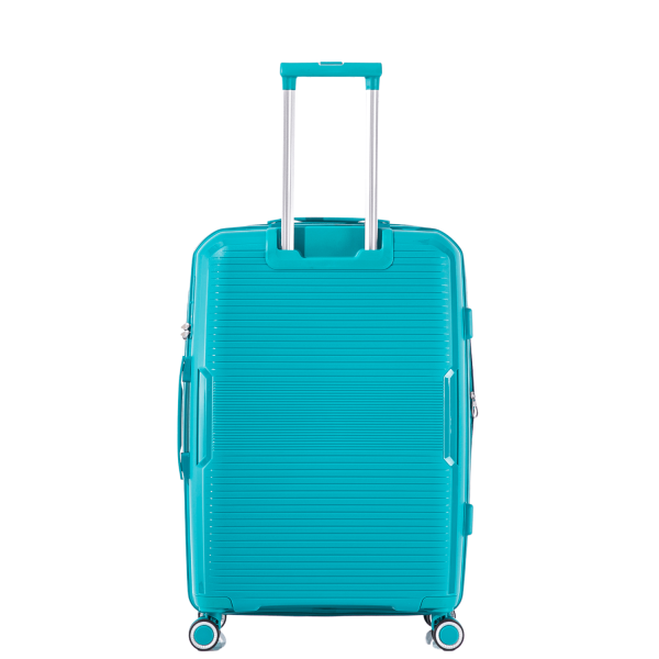 Wheeled Travel Suitcase Large RCM 184/28 360° Champaigne Blue-Borsa Nuova