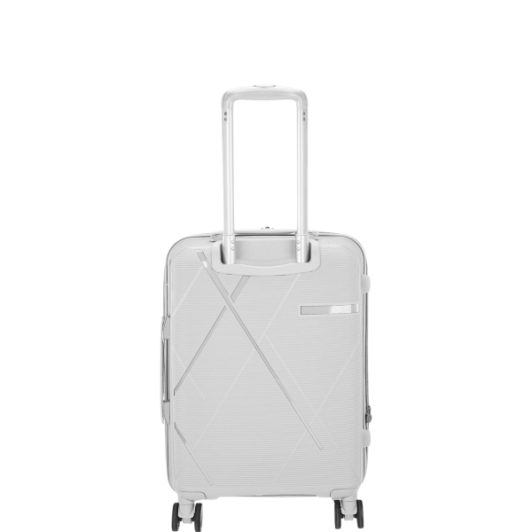Cabin Suitcase Wheeled 360° RCM 816/20" Light Grey-Borsa Nuova