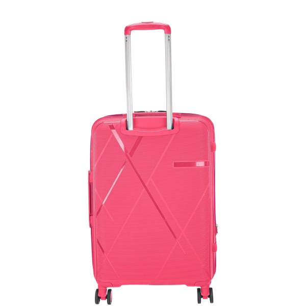 Travel Suitcase Wheeled Medium RCM 816/24 360° Peach-Borsa Nuova
