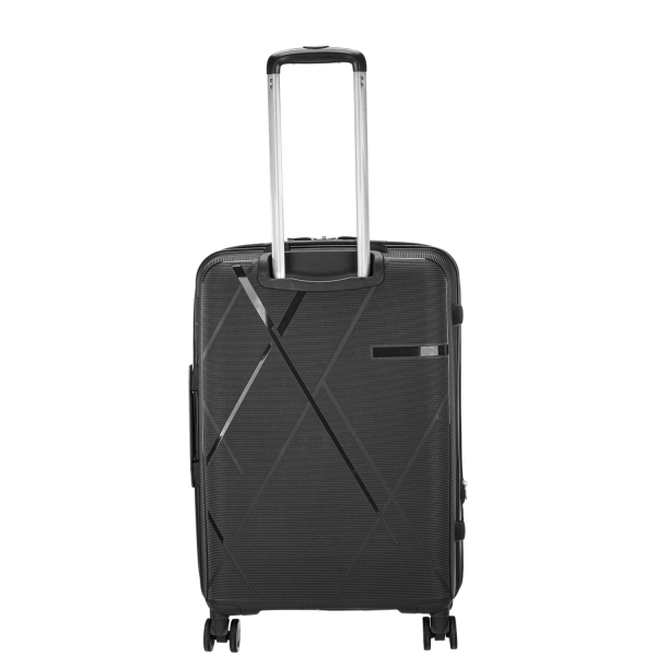 Wheeled Suitcase Medium RCM 816/24 360° Black-Borsa Nuova