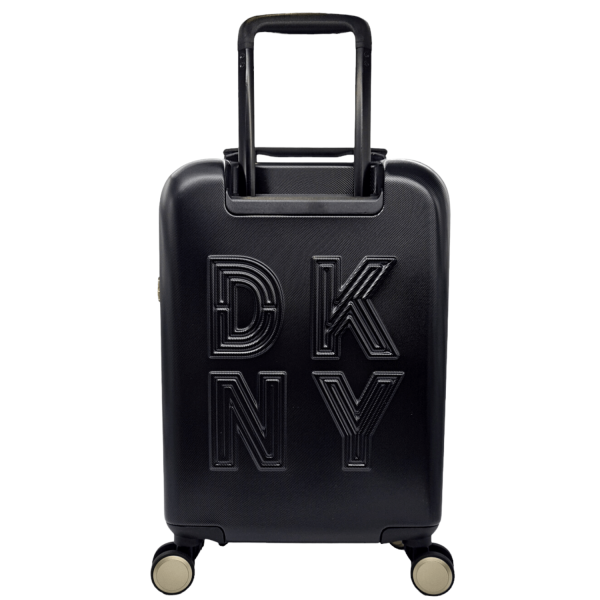 Front Row 28" Upright DKNY PH818FR4 Large Wheeled Travel Suitcase Black-Borsa Nuova