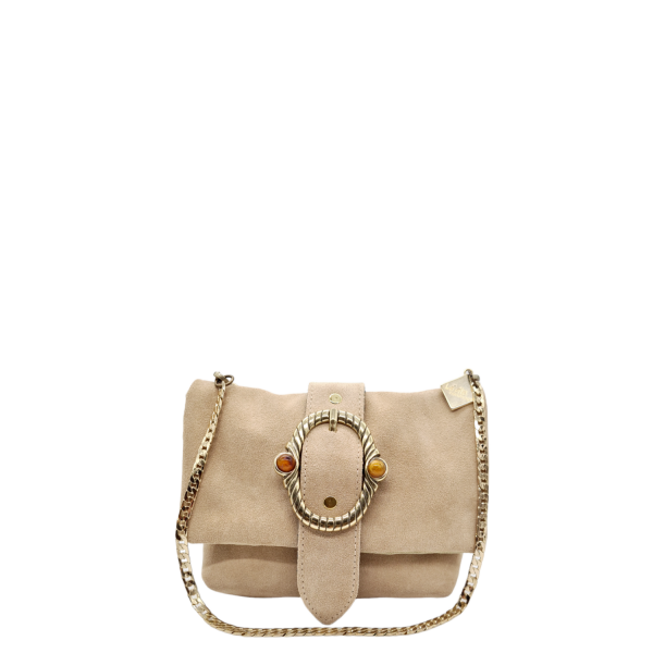Women's Evening Shoulder Mini Bag La Vita LVL416B Sand-Borsa Nuova