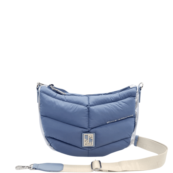 Women's Shoulder Bag Pepe Moll 241221 Crepe Blue-Borsa Nuova