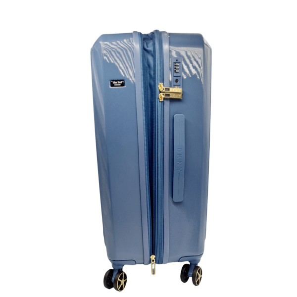 NYC 28" Upright DKNY DH818NY3 Large Wheeled Travel Suitcase Denim-Borsa Nuova