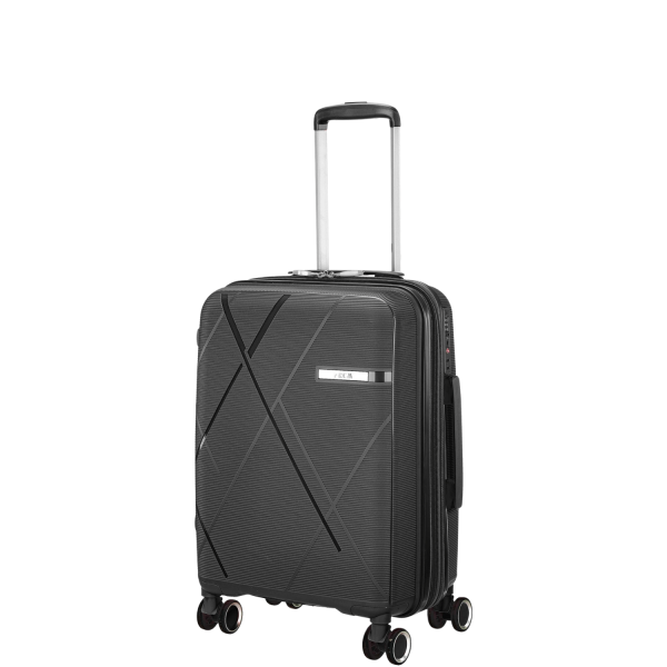 360° Wheeled Cabin Suitcase RCM 816/20" Black-Borsa Nuova