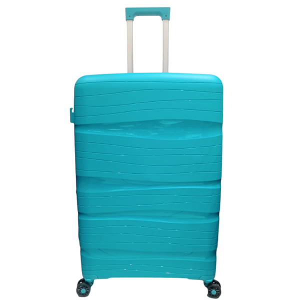 Travel Suitcase Large 360° Wheeled Borsa Nuova 4555-L Aqua-Borsa Nuova