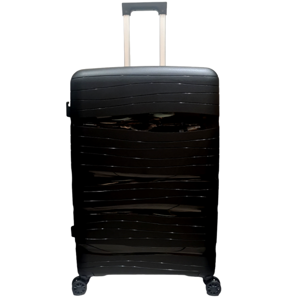 Travel Suitcase Large 360° Wheeled Borsa Nuova 4555-L Black-Borsa Nuova