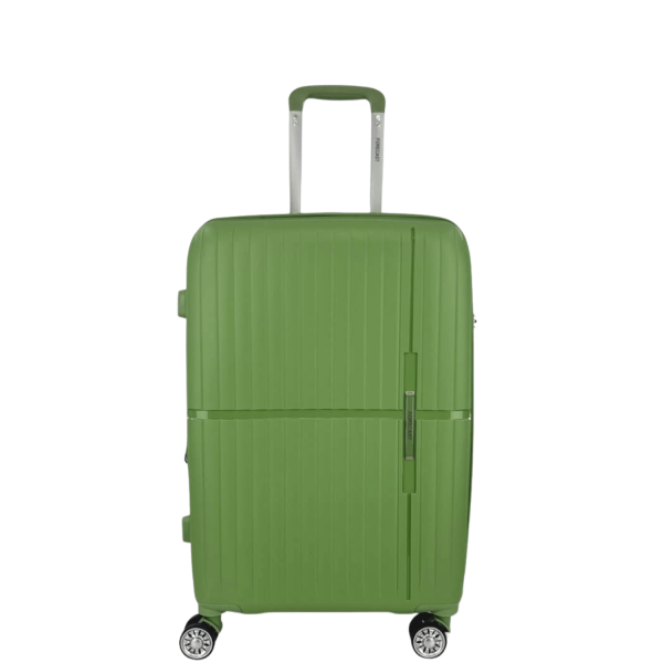 Medium Wheeled Travel Suitcase 24″ Forecast DQ134-18/24 Green-Borsa Nuova