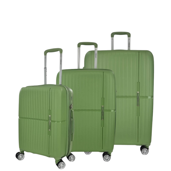 Forecast Wheeled Suitcase Set Q134-18/SET3 Green-Borsa Nuova