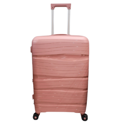 Travel Suitcase Large 360° Wheeled Borsa Nuova 4555-L Nude-Borsa Nuova