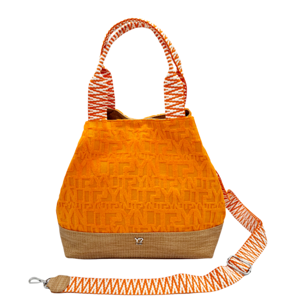 Women's Shoulder Bag Y'Not SPN-001S4 Orange/Beige-Borsa Nuova