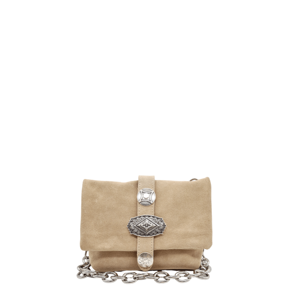 Women's Evening Shoulder Mini Bag La Vita LVL416 Sand-Borsa Nuova