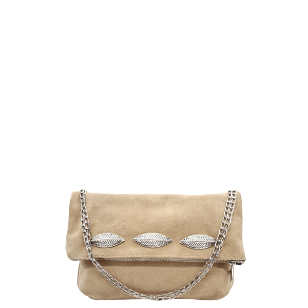 Women's Shoulder Bag Leather Handmade La Vita LVL416FE Sand-Borsa Nuova