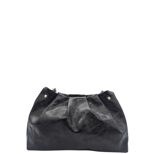 Bag Women's Envelope Leather Handmade La Vita LVL421S Black-Borsa Nuova