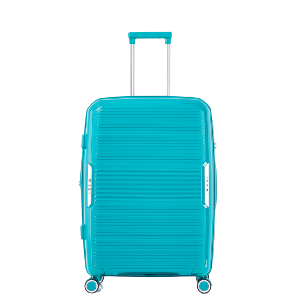 Wheeled Travel Suitcase Large RCM 184/28 360° Champaigne Blue-Borsa Nuova