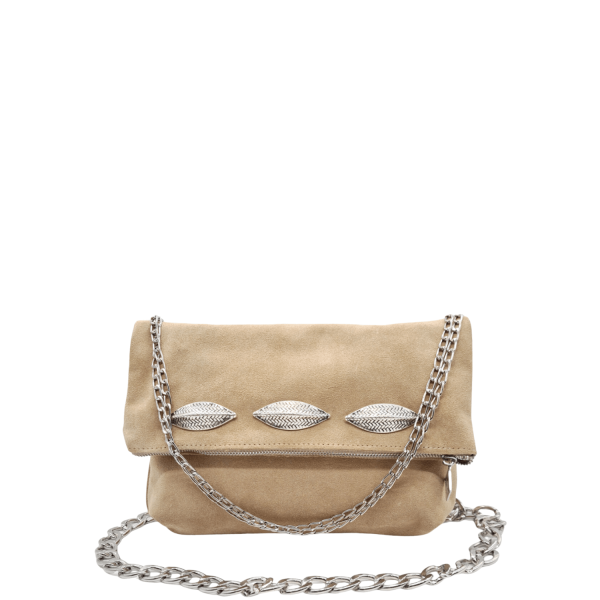 Women's Shoulder Bag Leather Handmade La Vita LVL416FE Sand-Borsa Nuova