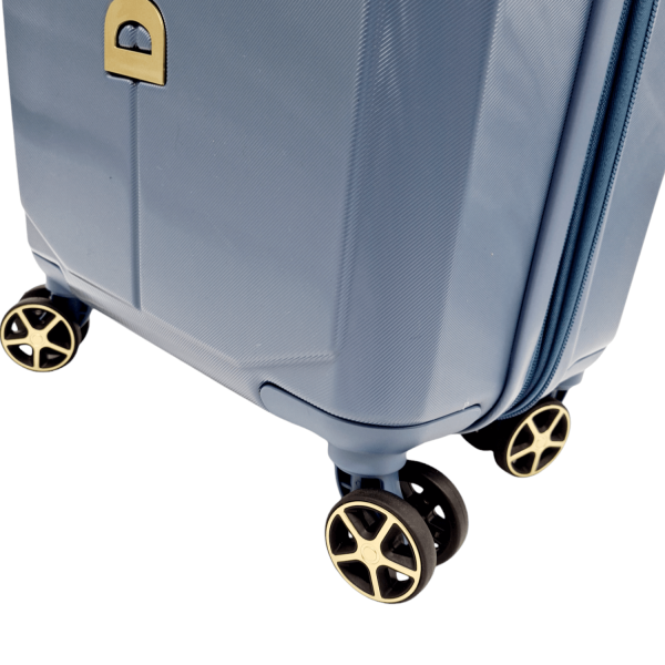 NYC 28" Upright DKNY DH818NY3 Large Wheeled Travel Suitcase Denim-Borsa Nuova