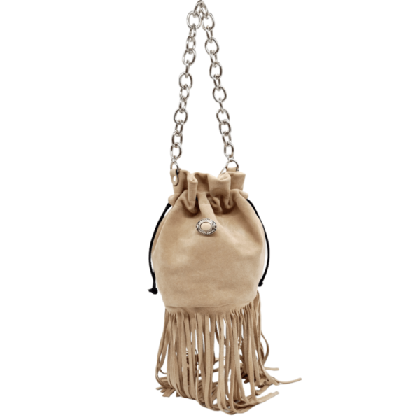 Bag Women's Shoulder Bag Leather Handmade La Vita LVL416PK Sand-Borsa Nuova
