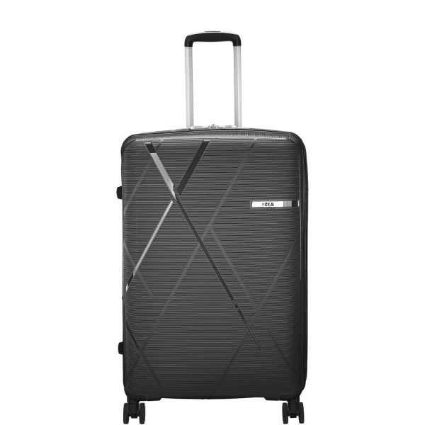 Large Wheeled Travel Suitcase RCM 816/28 360° Black-Borsa Nuova
