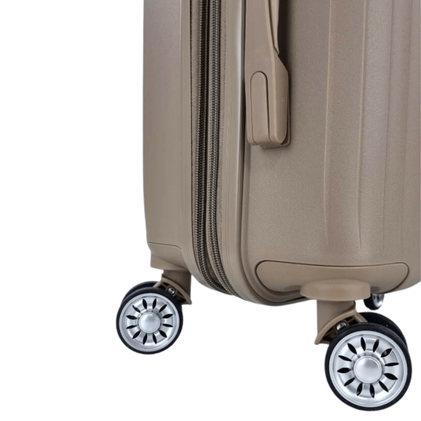 Medium Wheeled Travel Suitcase 24″ Forecast DQ134-18/24 Beige-Borsa Nuova